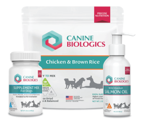Canine Biologics Nutrition System food salmon oil and supplements
